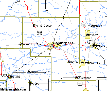 logansport map indiana transportation each enlarge thumbnail