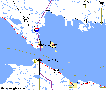 Mackinac Island Michigan Com Map